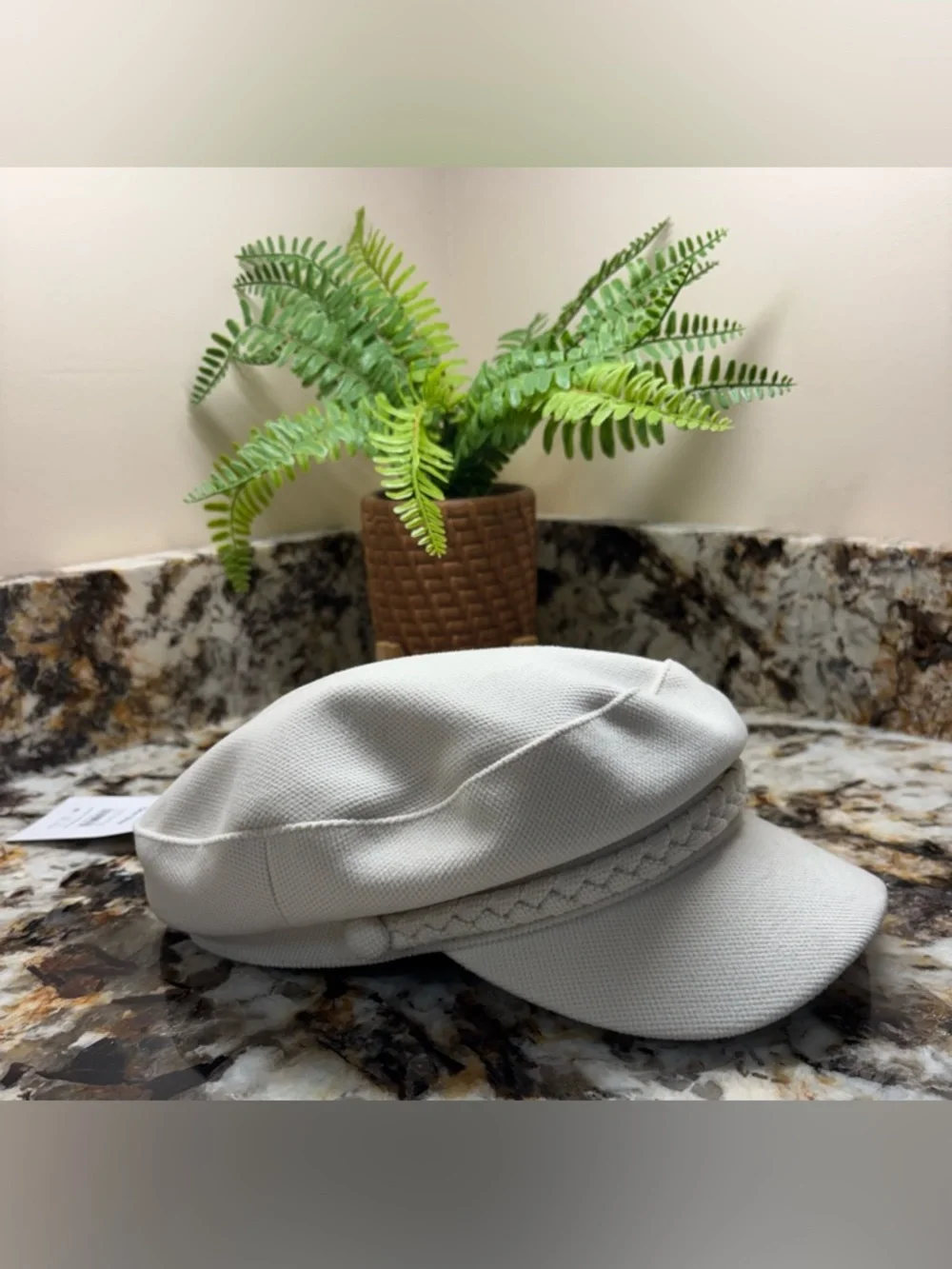 Time and Tru White Fisherman Cap - Picture 3 of 8